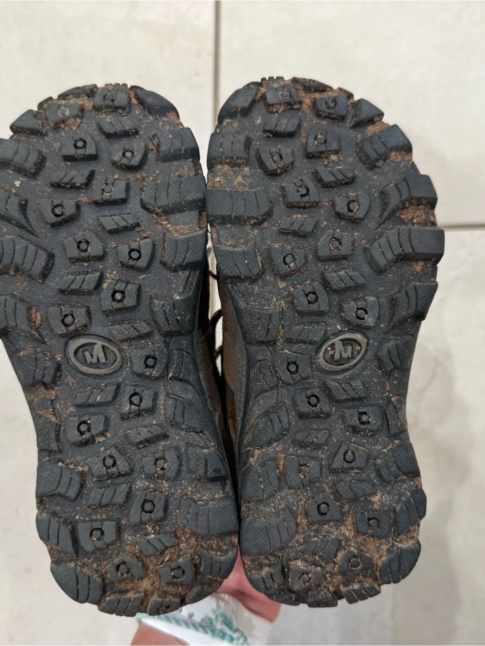 Merrell Kids Brown Outdoor Trail Shoes boys size 11